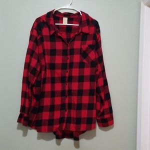 Women's cotton button up